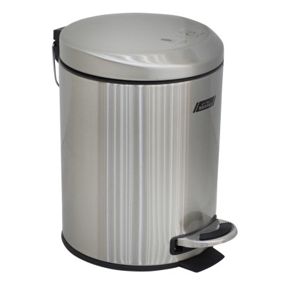 Stainless Steel 12 Ltr. Pedal Bin Moon Lid with finger print resistance